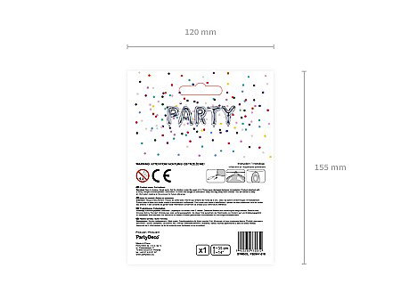 PD BALON FOLIE ALUMINIU Letter "F", 35cm, silver FB2M-F-018 [4]