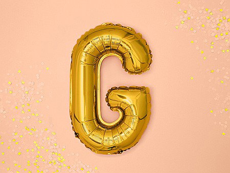 PD BALON FOLIE ALUMINIU Letter "G", 35cm, gold FB2M-G-019 [1]