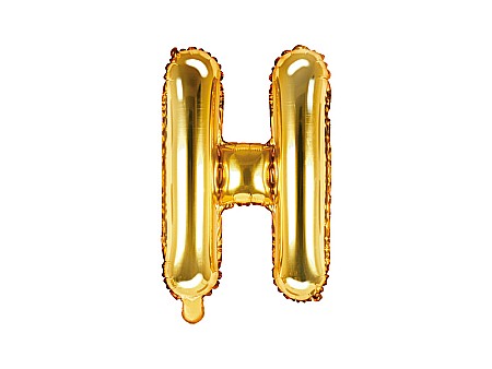 Baloane Folie Aluminiu - PD BALON FOLIE ALUMINIU Letter "H", 35cm, gold FB2M-H-019