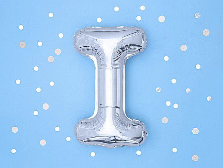 PD BALON FOLIE ALUMINIU Letter "I", 35cm, silver FB2M-I-018 [2]
