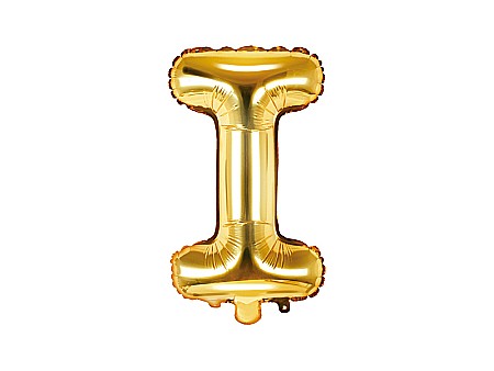 Baloane Folie Aluminiu - PD BALON FOLIE ALUMINIU Letter "I", 35cm, gold FB2M-I-019