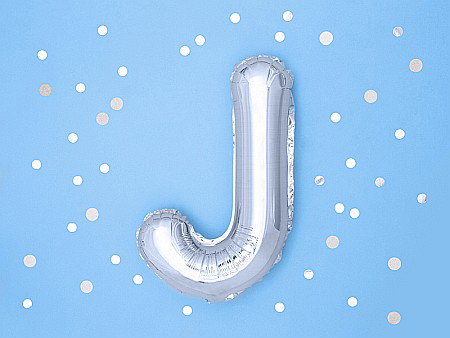 PD BALON FOLIE ALUMINIU Letter "J", 35cm, silver FB2M-J-018 [1]