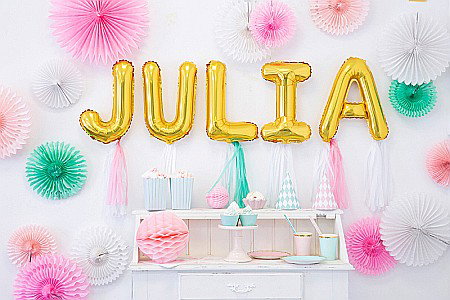PD BALON FOLIE ALUMINIU Letter "J", 35cm, gold FB2M-J-019 [1]