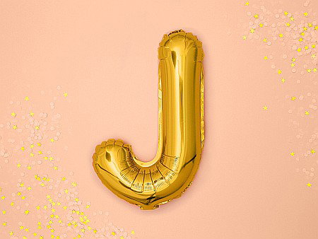 PD BALON FOLIE ALUMINIU Letter "J", 35cm, gold FB2M-J-019 [2]