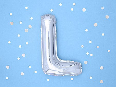 PD BALON FOLIE ALUMINIU Letter "L", 35cm, silver FB2M-L-018 [1]