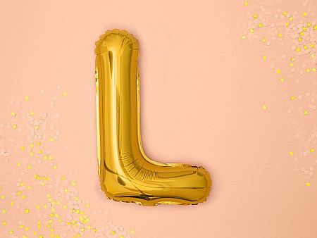 PD BALON FOLIE ALUMINIU Letter "L", 35cm, gold FB2M-L-019 [2]