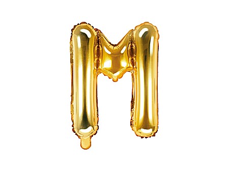 Baloane Folie Aluminiu - PD BALON FOLIE ALUMINIU Letter "M", 35cm, gold FB2M-M-019