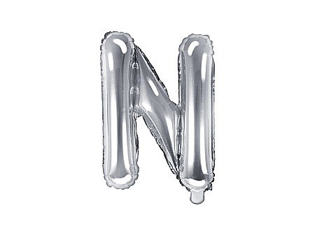 Baloane de Craciun si An Nou - PD BALON FOLIE ALUMINIU Letter "N", 35cm, silver FB2M-N-018