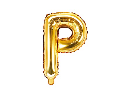 Baloane si accesorii - PD BALON FOLIE ALUMINIU Letter "P", 35cm, gold FB2M-P-019