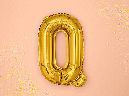 PD BALON FOLIE ALUMINIU Letter "Q", 35cm, gold FB2M-Q-019 [1]