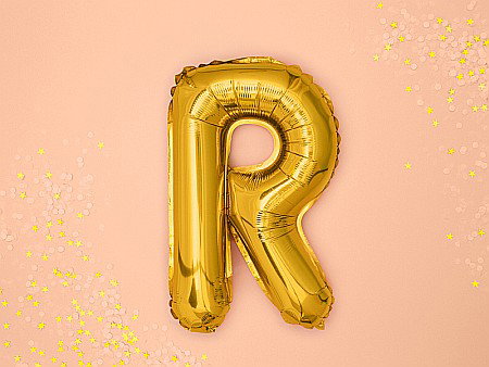 PD BALON FOLIE ALUMINIU Letter "R", 35cm, gold FB2M-R-019 [4]