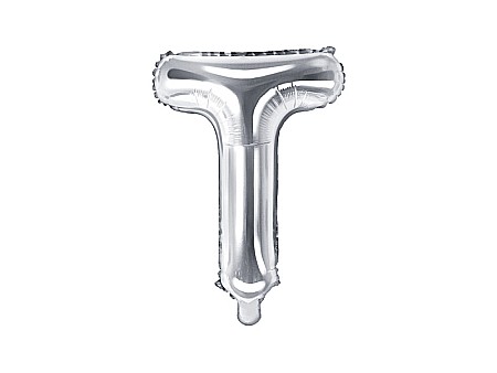 Baloane de Craciun si An Nou - PD BALON FOLIE ALUMINIU Letter "T", 35cm, silver FB2M-T-018