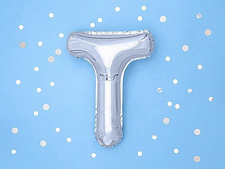 PD BALON FOLIE ALUMINIU Letter "T", 35cm, silver FB2M-T-018 [2]