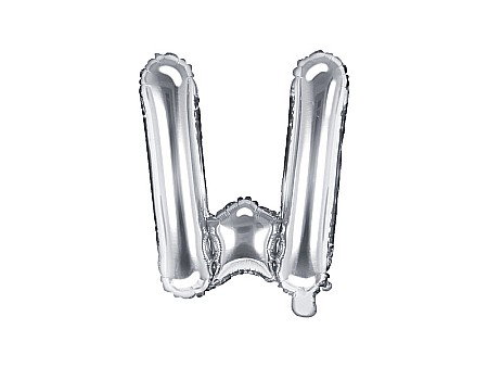 Baloane si accesorii - PD BALON FOLIE ALUMINIU Letter "W", 35cm, silver FB2M-W-018
