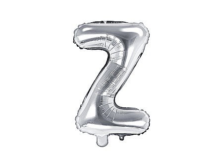 Baloane de Craciun si An Nou - PD BALON FOLIE ALUMINIU Letter "Z", 35cm, silver FB2M-Z-018