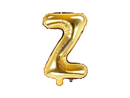 Baloane de Craciun si An Nou - PD BALON FOLIE ALUMINIU Letter "Z", 35cm, gold FB2M-Z-019