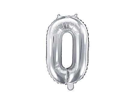 Baloane si accesorii - PD BALON FOLIE ALUMINIU Number "0", 35cm, silver FB10M-0-018