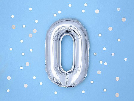 PD BALON FOLIE ALUMINIU Number "0", 35cm, silver FB10M-0-018 [2]