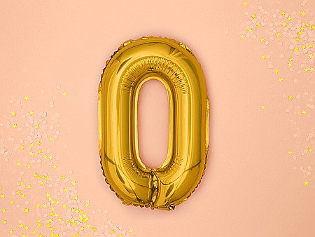 PD BALON FOLIE ALUMINIU Number "0", 35cm, gold FB10M-0-019 [2]