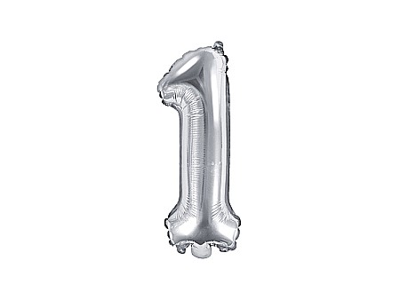 Baloane de Craciun si An Nou - PD BALON FOLIE ALUMINIU Number "1", 35cm, silver FB10M-1-018