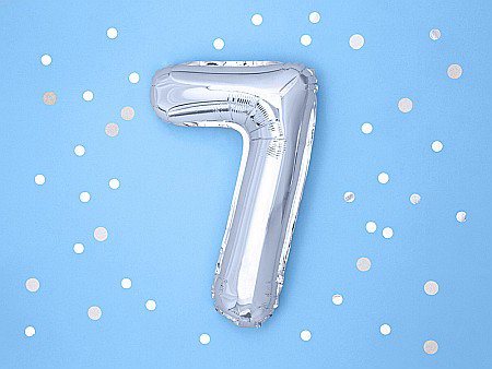 PD BALON FOLIE ALUMINIU Number "7", 35cm, silver FB10M-7-018 [1]