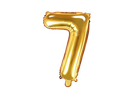 Baloane de Craciun si An Nou - PD BALON FOLIE ALUMINIU Number "7", 35cm, gold FB10M-7-019