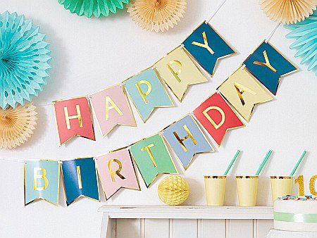 PD BANNER Happy Birthday, mix, 15 x 175 cm GRL56 [2]