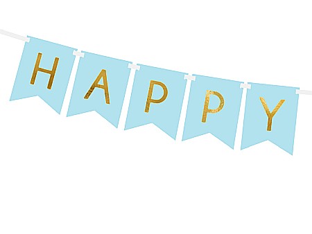 PD BANNER Happy Birthday, light blue, 15 x 175 cm GRL57-001J [1]