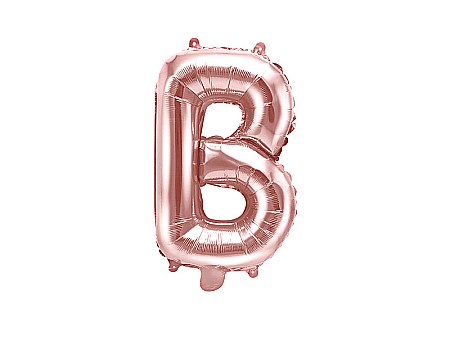 Baloane Folie Aluminiu - PD BALON FOLIE ALUMINIU Letter "B", 35cm, rose gold FB2M-B-019R