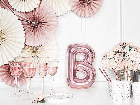 PD BALON FOLIE ALUMINIU Letter "B", 35cm, rose gold FB2M-B-019R [5]