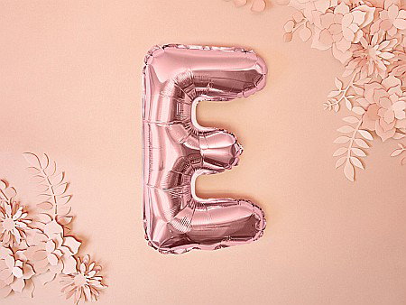PD BALON FOLIE ALUMINIU Letter "E", 35cm, rose gold FB2M-E-019R [3]