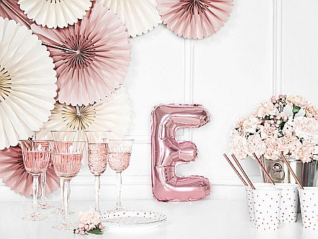 PD BALON FOLIE ALUMINIU Letter "E", 35cm, rose gold FB2M-E-019R [4]