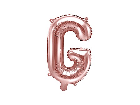 Baloane Folie Aluminiu - PD BALON FOLIE ALUMINIU Letter "G", 35cm, rose gold FB2M-G-019R