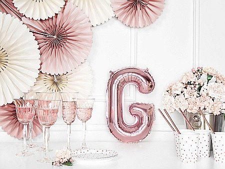 PD BALON FOLIE ALUMINIU Letter "G", 35cm, rose gold FB2M-G-019R [2]