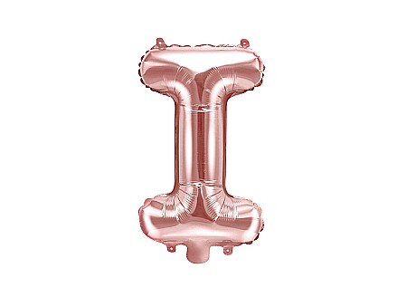 Baloane Folie Aluminiu - PD BALON FOLIE ALUMINIU Letter "I", 35cm, rose gold FB2M-I-019R