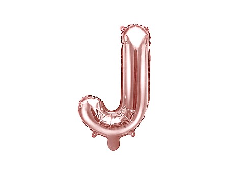 Baloane Folie Aluminiu - PD BALON FOLIE ALUMINIU Letter "J", 35cm, rose gold FB2M-J-019R