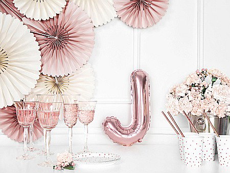 PD BALON FOLIE ALUMINIU Letter "J", 35cm, rose gold FB2M-J-019R [2]