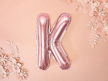 PD BALON FOLIE ALUMINIU Letter "K", 35cm, rose gold FB2M-K-019R [1]