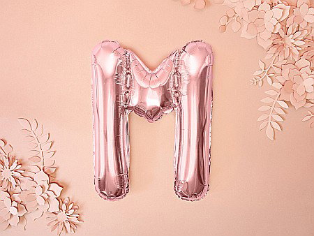 PD BALON FOLIE ALUMINIU Letter "M", 35cm, rose gold FB2M-M-019R [4]