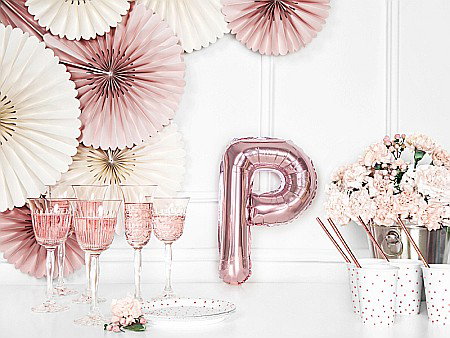 PD BALON FOLIE ALUMINIU Letter "P", 35cm, rose gold FB2M-P-019R [4]