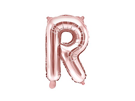 Baloane de Craciun si An Nou - PD BALON FOLIE ALUMINIU Letter "R", 35cm, rose gold FB2M-R-019R