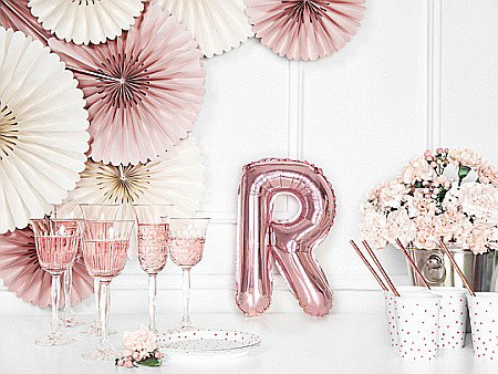 PD BALON FOLIE ALUMINIU Letter "R", 35cm, rose gold FB2M-R-019R [4]
