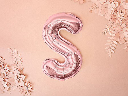 PD BALON FOLIE ALUMINIU Letter "S", 35cm, rose gold FB2M-S-019R [1]