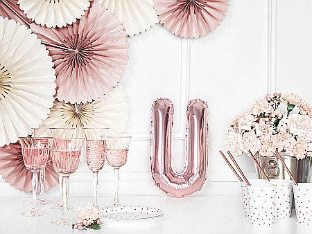 PD BALON FOLIE ALUMINIU Letter "U", 35cm, rose gold FB2M-U-019R [2]