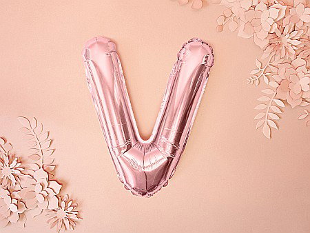 PD BALON FOLIE ALUMINIU Letter "V", 35cm, rose gold FB2M-V-019R [2]