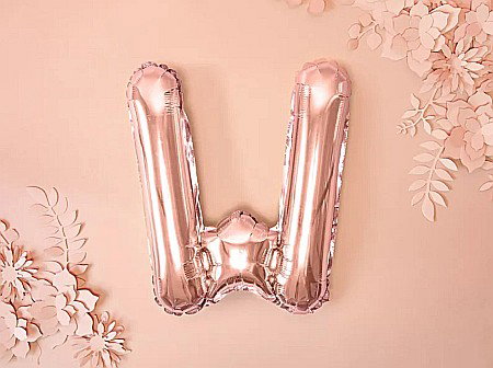 PD BALON FOLIE ALUMINIU Letter ''W'',35cm, rose gold FB2M-W-019R [1]