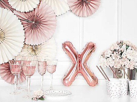 PD BALON FOLIE ALUMINIU Letter "X", 35cm, rose gold FB2M-X-019R [1]