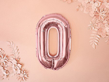 PD BALON FOLIE ALUMINIU Number "0", 35cm, rose gold FB10M-0-019R [4]