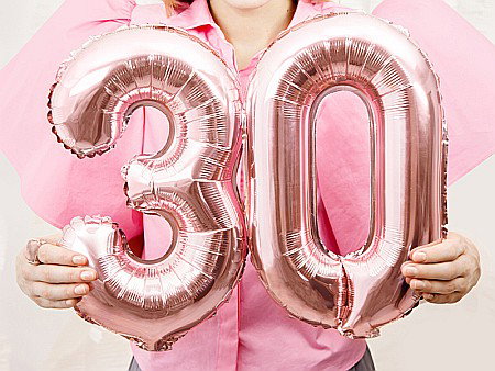 PD BALON FOLIE ALUMINIU Number "3", 35cm, rose gold FB10M-3-019R [2]