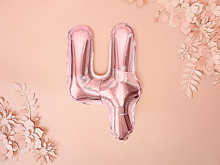 PD BALON FOLIE ALUMINIU Number "4", 35cm, rose gold FB10M-4-019R [3]